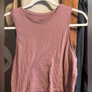 Pink cropped tank